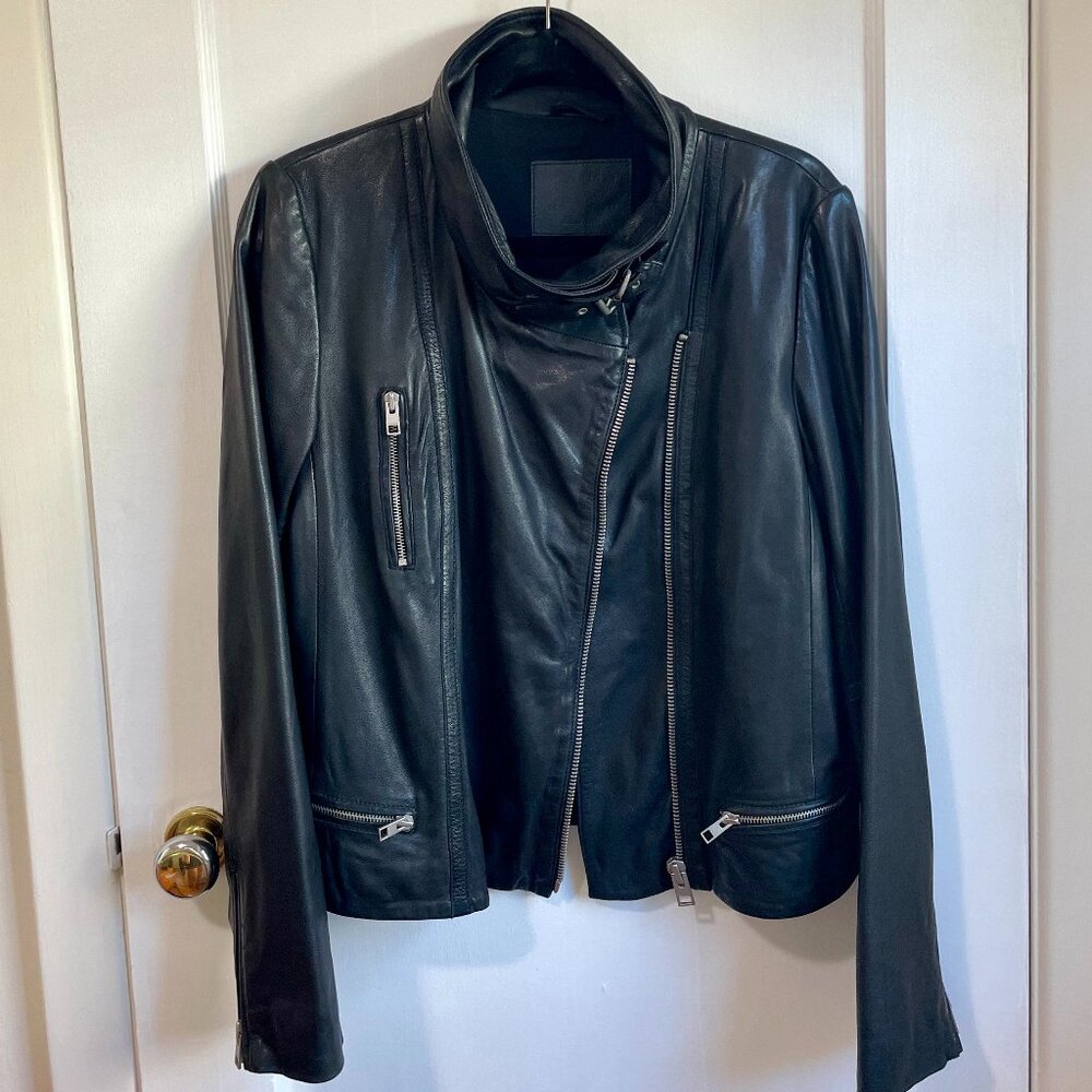All Saints Bales Leather Moto Jacket